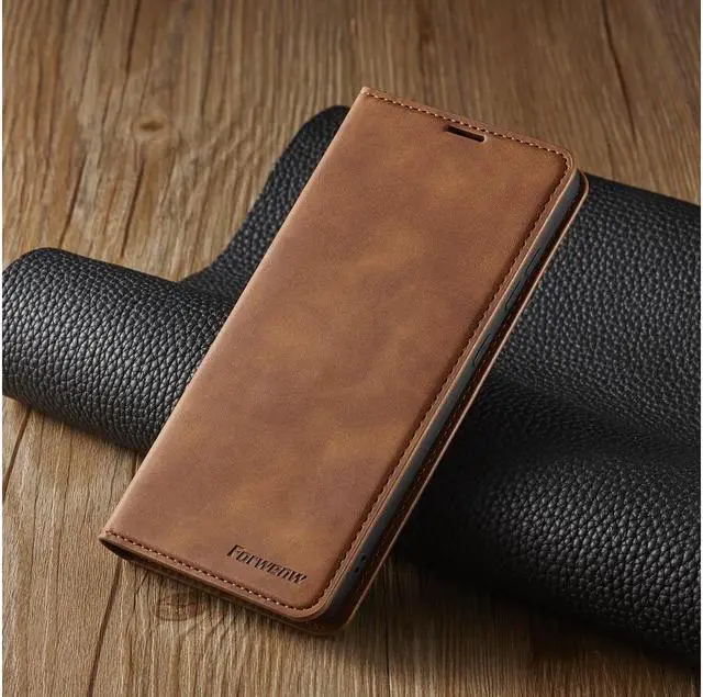Alt view image 7 of 7 - BONAEVER For Samsung Galaxy A33 5G Case Premium PU Leather Cover TPU Bumper with Card Holder Stand andidden Magnetic Shockproof Flip Wallet Case