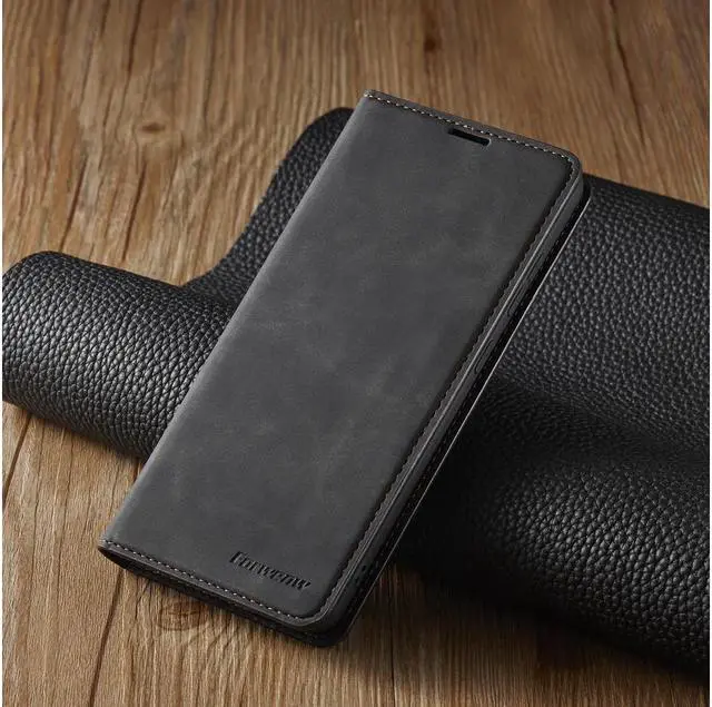 Alt view image 6 of 6 - BONAEVER For Samsung Galaxy A73 5G / A73 4G Case Premium PU Leather Cover TPU Bumper with Card Holder Stand andidden Magnetic Shockproof Flip Wallet Case