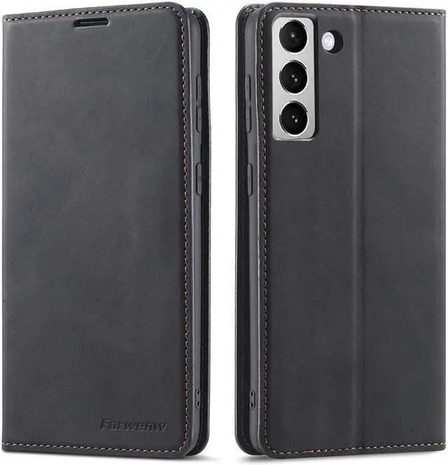 Main image of BONAEVER For Samsung Galaxy S22 5G Case Premium PU Leather Cover TPU Bumper with Card Holder Stand andidden Magnetic Shockproof Flip Wallet Case for Galaxy S22 5G 6.1 inch 2022