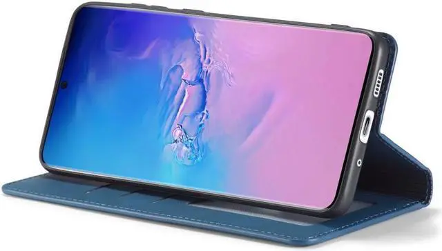 Alt view image 3 of 7 - BONAEVER For Samsung Galaxy A91 / M80S / S10 Lite Case Premium PU Leather Cover TPU Bumper with Card Holder Stand andidden Magnetic Shockproof Flip Wallet Case