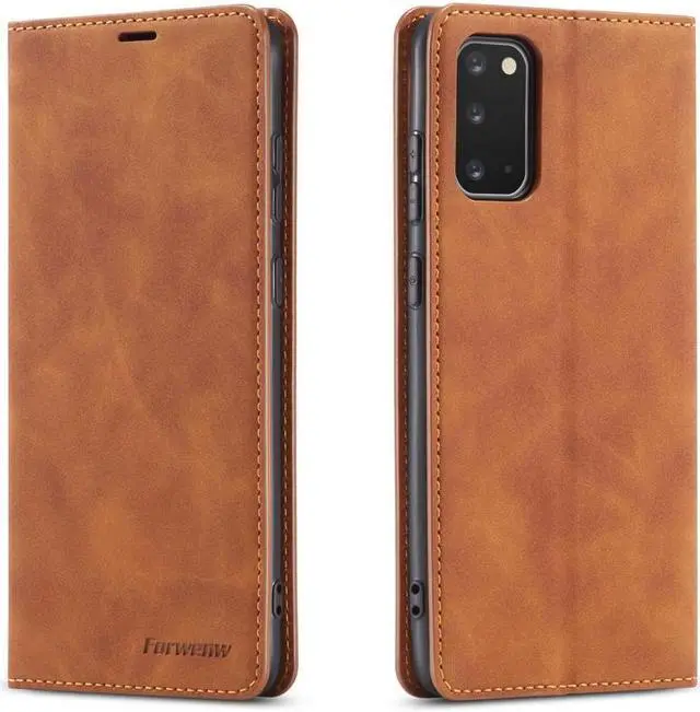 Main image of BONAEVER For Samsung Galaxy A91 / M80S / S10 Lite Case Premium PU Leather Cover TPU Bumper with Card Holder Stand andidden Magnetic Shockproof Flip Wallet Case