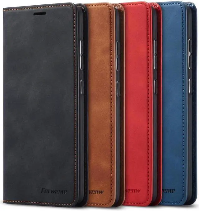 Alt view image 7 of 7 - BONAEVER For Samsung Galaxy A71 5G Case Premium PU Leather Cover TPU Bumper with Card Holder Stand andidden Magnetic Shockproof Flip Wallet Case for Samsung Galaxy A71 6.7 inch Phone 5G Version