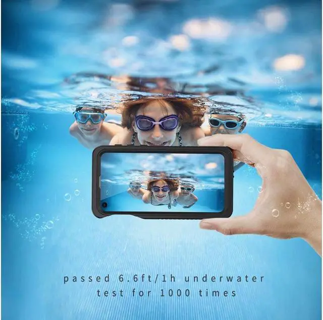 Alt view image 3 of 7 - BONAEVER For Samsung Galaxy S10e Case IP68 Waterproof Du Standproof Shockproof Case with Built-in Screen Protector Sealed Underwater Protective Clear Cover for Samsung S10e