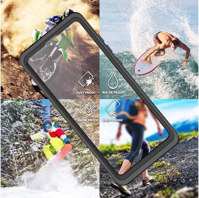 Alt view image 5 of 7 - BONAEVER For Samsung Galaxy Note 20 Case Waterproof Built in Screen Protector Shockproof 360 °Protective IP68 Underwater Clear Case for Galaxy Note 20 6.7 inch