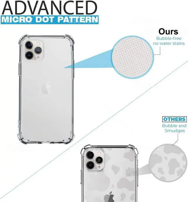 Alt view image 6 of 7 - BONAEVER For iPhone 11 Pro Case Soft Slim Cry Standal TPU Clear Case Thin Anti-Scratch & Reinforced Corners Cover Shock Absorption Protective hard cover fit designed for iPhone 11 Pro 5.8 Inch