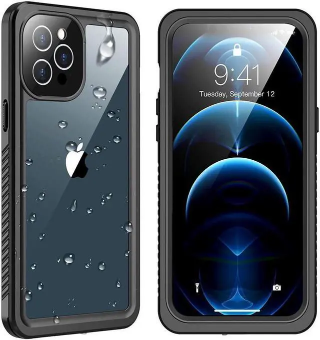 Main image of BONAEVER For iPhone 12 Pro Case 6.1 inch Waterproof Du Standproof Shockproof Case with Built-in Screen Protector Underwater Protective Clear Back Cover