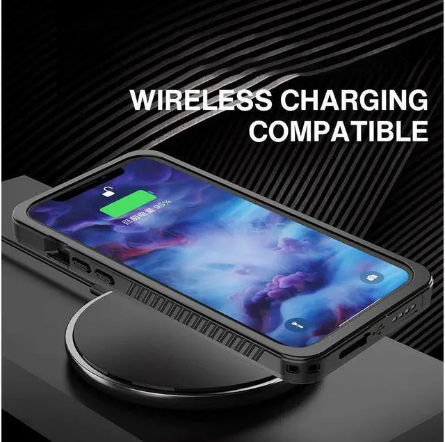 Alt view image 5 of 7 - BONAEVER For iPhone 12 Pro Case 6.1 inch Waterproof Du Standproof Shockproof Case with Built-in Screen Protector Underwater Protective Clear Back Cover