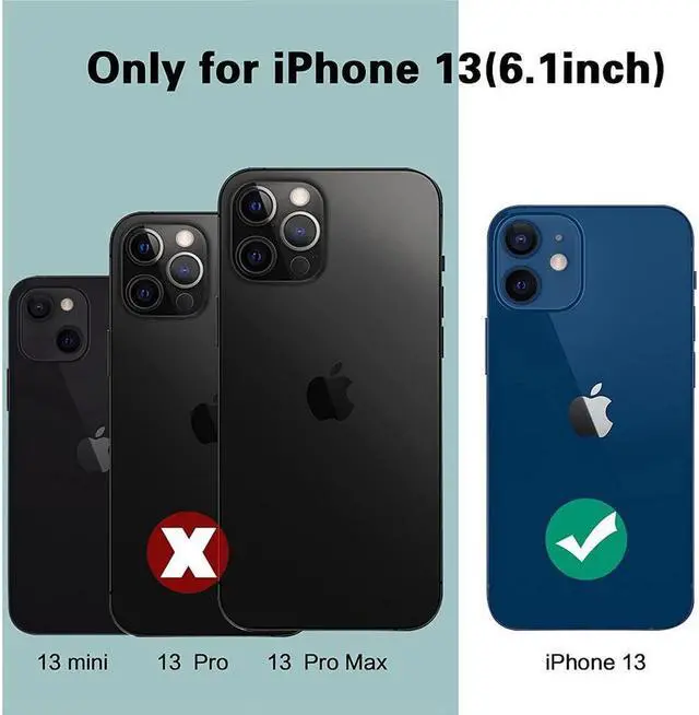 Alt view image 2 of 7 - BONAEVER Waterproof Case for iPhone 13 6.1 inch 5G 2021 with Built-in Screen Protector Protection IP68 Underwater Shockproof Phone Cover