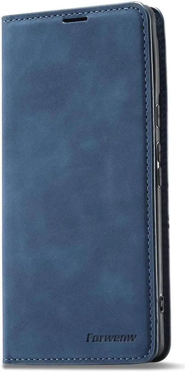 Alt view image 3 of 7 - BONAEVER Case for Google Pixel 6 5G 6.4 inch Premium PU Leather Cover with Card Holder Stand and Shockproof Flip Wallet Cover Blue