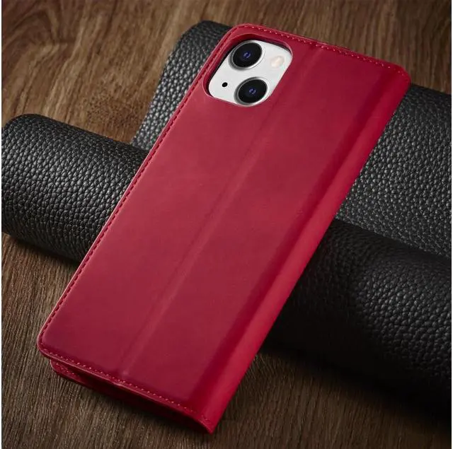 Alt view image 7 of 7 - BONAEVER Case for iPhone 14 6.1 inch Premium PU Leather Cover with Card Holder Stand and Shockproof Flip Wallet Cover