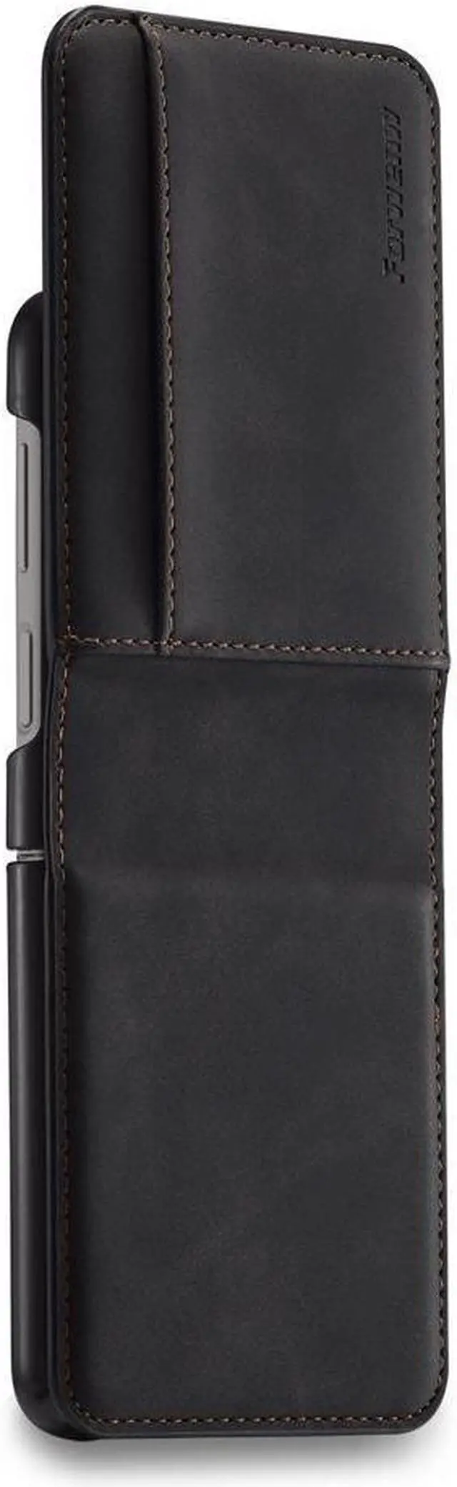 Main image of BONAEVER For Samsung Galaxy Z Flip 4 5G 2022 Case Premium PU Leather Cover with Card Holder Magnetic Shockproof Flip Wallet Case