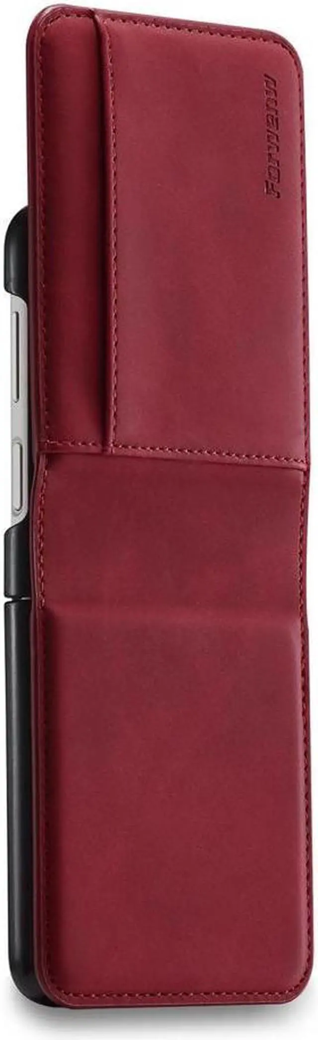 Main image of BONAEVER For Samsung Galaxy Z Flip 4 5G 2022 Case Premium PU Leather Cover with Card Holder Magnetic Shockproof Flip Wallet Case