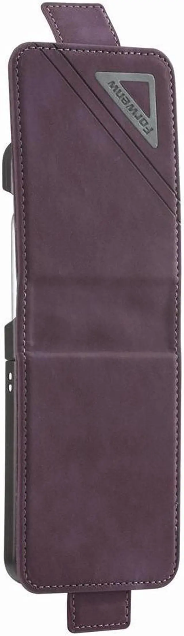 Main image of BONAEVER For Samsung Galaxy Galaxy Z Fold 4 5G Case PU Leather Cover TPU Bumper with Card Holder Stand andidden Magnetic Shockproof Flip Wallet Case Red