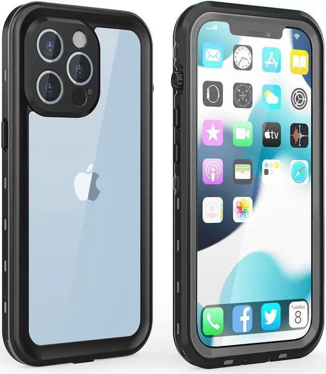Main image of BONAEVER For iPhone 13 Pro Case Waterproof Shockproof with Screen Protector Protector Du Standproof Dirtproof Phone Case for iPhone 13 Pro 6.1 inch