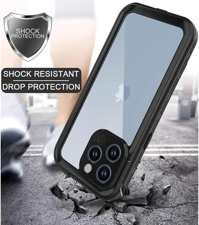 Alt view image 3 of 7 - BONAEVER For iPhone 13 Pro Case Waterproof Shockproof with Screen Protector Protector Du Standproof Dirtproof Phone Case for iPhone 13 Pro 6.1 inch