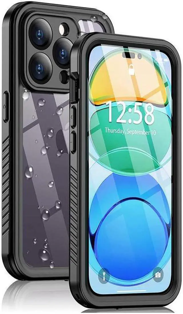 Main image of BONAEVER For iPhone 14 Pro Case Waterproof Shockproof Bumper Cover with Built-in Screen ProtectorDu Standproof Anti-Scratch Phone Case for iPhone 14 Pro 5G 6.1 inch