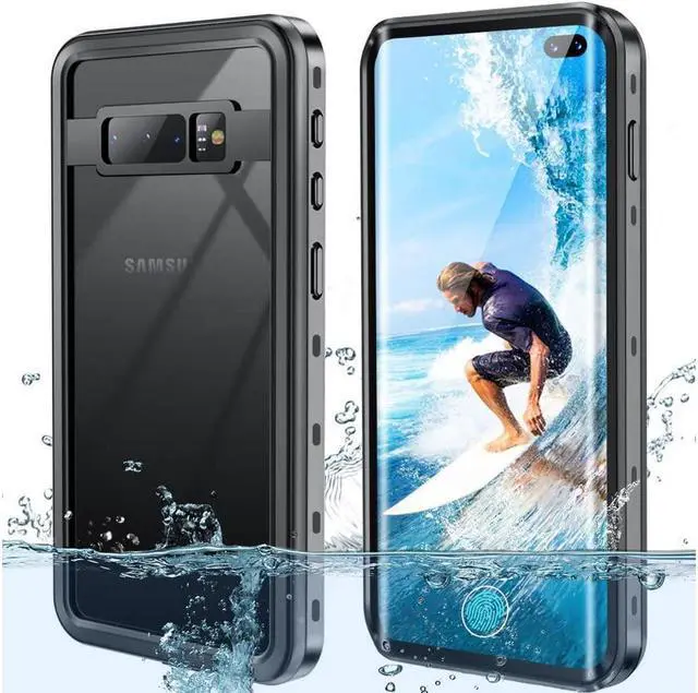 Main image of BONAEVER For Samsung Galaxy S10 Plus S10+ Waterproof Case Built in Screen Protector Protective Shockproof IP68 Underwater Waterproof Cover for Galaxy S10 Plus 6.4 inch