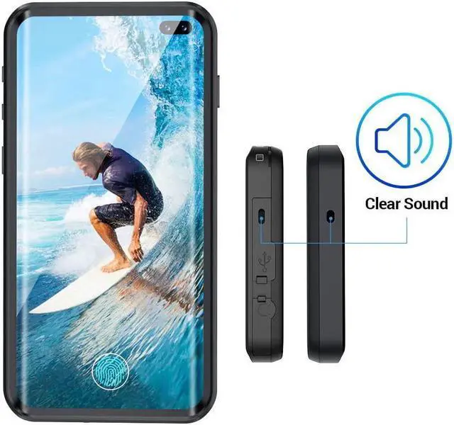 Alt view image 6 of 7 - BONAEVER For Samsung Galaxy S10 Plus S10+ Waterproof Case Built in Screen Protector Protective Shockproof IP68 Underwater Waterproof Cover for Galaxy S10 Plus 6.4 inch