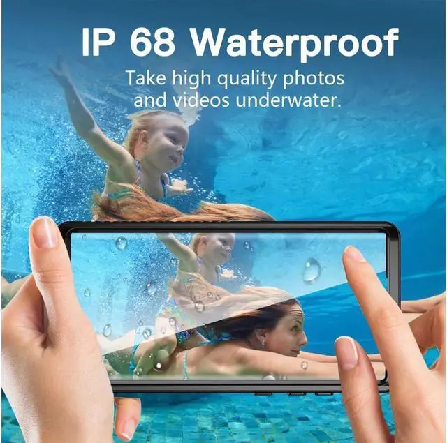 Alt view image 4 of 7 - BONAEVER For Samsung Galaxy S22 Ultra Waterproof Case Built-in Screen Protector Full Protection Shockproof Cover for Galaxy S22 Ultra 5G 6.8 inch 2022
