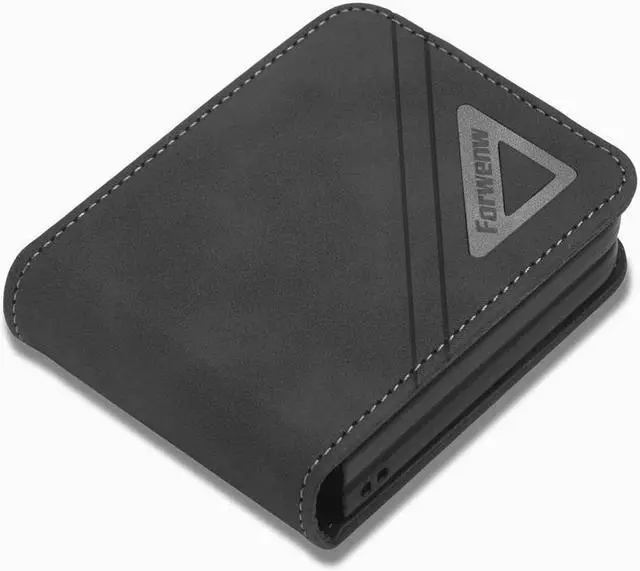 Alt view image 4 of 7 - BONAEVER For Samsung Galaxy Galaxy Z Fold 4 5G Case PU Leather Cover TPU Bumper with Card Holder Stand andidden Magnetic Shockproof Flip Wallet Case Black