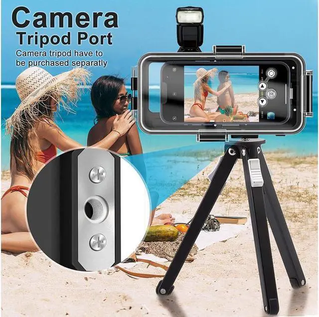 Alt view image 5 of 7 - BONAEVER Underwater Case for iPhone Diving Phone Case [98FT/30M] Snorkeling Photo VideoWaterproof Case for iPhone 14/13/Pro/Pro Max/Mini/12/11/XR/XS/MAX/8/Plus/SE
