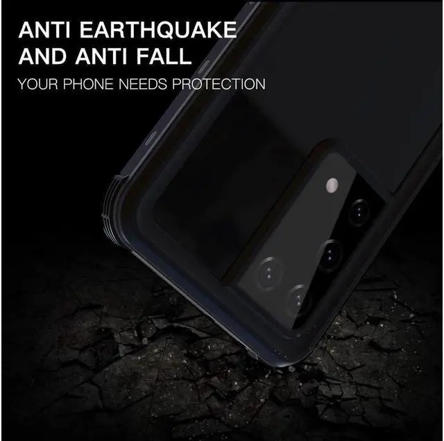 Alt view image 3 of 7 - BONAEVER For Samsung Galaxy S21 Ultra Phone Case Waterproof with Screen Protector Protection Shockproof Drop Proof Rugged Cover for Galaxy S21 Ultra 6.8 inch
