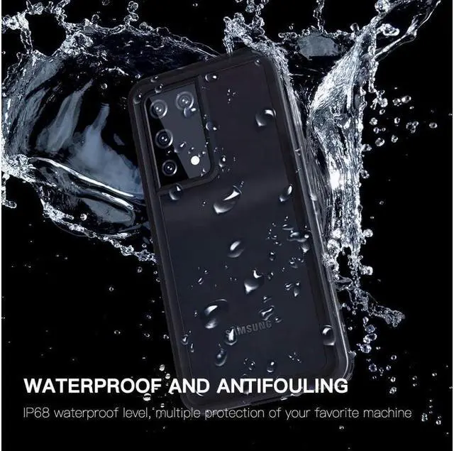 Alt view image 2 of 7 - BONAEVER For Samsung Galaxy S21 Ultra Phone Case Waterproof with Screen Protector Protection Shockproof Drop Proof Rugged Cover for Galaxy S21 Ultra 6.8 inch