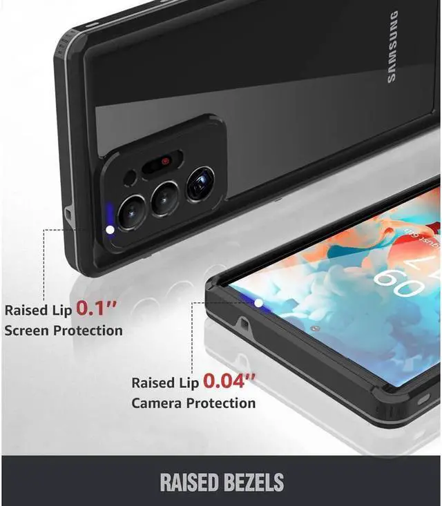 Alt view image 5 of 7 - BONAEVER For Samsung Galaxy Note 20 Ultra Case Waterproof Shockproof Phone Case with Screen Protector for Samsung Note 20 Ultra 5G 6.9 inch