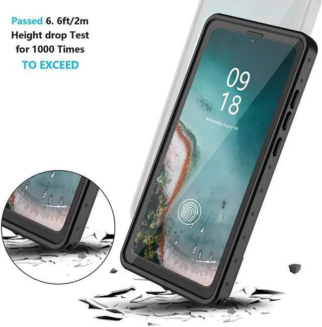 Alt view image 3 of 7 - BONAEVER For Samsung Galaxy Note 20 Case Waterproof Built in Screen Protector Protective Shockproof IP68 Underwater Case for Galaxy Note 20 6.7 inch