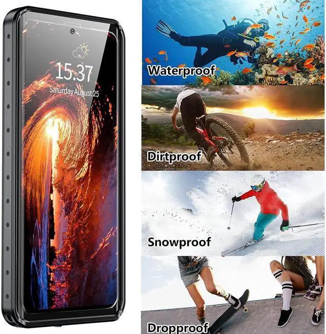 Alt view image 7 of 7 - BONAEVER For Samsung Galaxy S20 Ultra Case Waterproof Built-in Screen Protector Full-Body Rugged Cover Shockproof Dustdproof Case for Galaxy S20 Ultra 6.9 inches