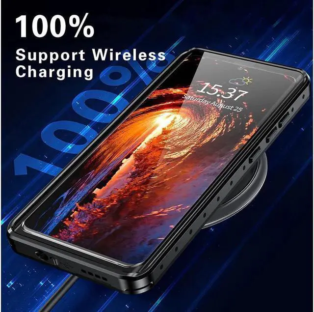 Alt view image 6 of 7 - BONAEVER For Samsung Galaxy S20 Ultra Case Waterproof Built-in Screen Protector Full-Body Rugged Cover Shockproof Dustdproof Case for Galaxy S20 Ultra 6.9 inches