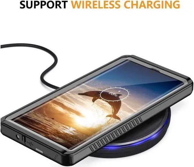 Alt view image 4 of 7 - BONAEVER For Samsung Galaxy Note 10 Waterproof Case with Built in Screen Protector Protective Shockproof Cover Underwater Waterproof Case for Galaxy Note 10 6.3 inch