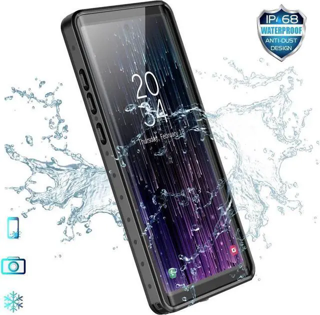 Alt view image 2 of 7 - BONAEVER For Samsung Galaxy Note 10+ Plus Waterproof Case Built-in Screen Protector Shockproof Cover for Samsung Galaxy Note 10+ Plus 5G 6.8 inch 2019