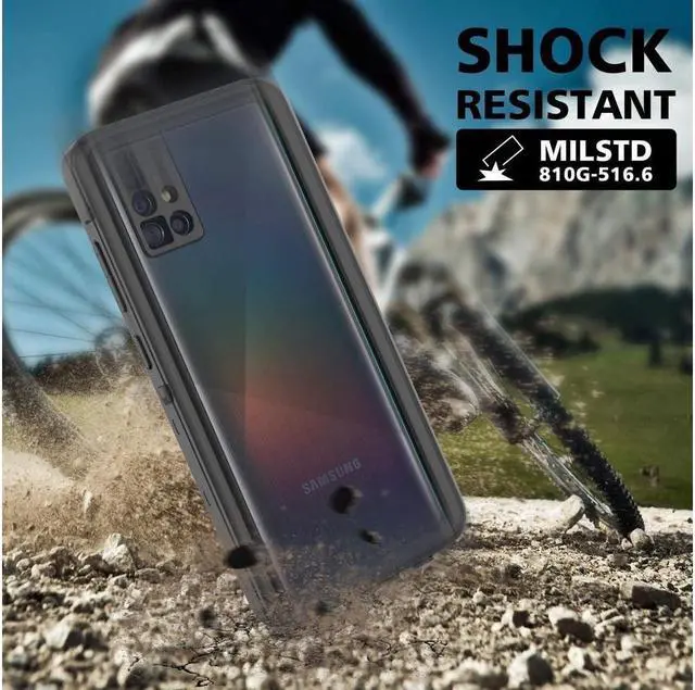 Alt view image 4 of 7 - BONAEVER For Samsung Galaxy A51 4G Case IP68 Waterproof Du Standproof Shockproof Case with Screen Protector Underwater Protective Cover for Galaxy A51 4G [Not Fit 5G]