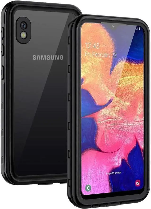 Main image of BONAEVER For Samsung Galaxy A10E Case IP68 Waterproof Du Standproof Shockproof Case with Built-in Screen Protector Underwater Protective Cover for Galaxy A10e