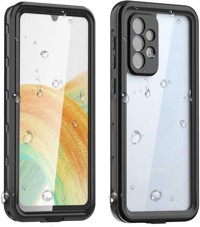 Main image of BONAEVER For Samsung Galaxy A33 5G Case Waterproof Built-in Screen Protector Shockproof Clear Rugged Cover for Galaxy A33 5G 2022 6.4 inch