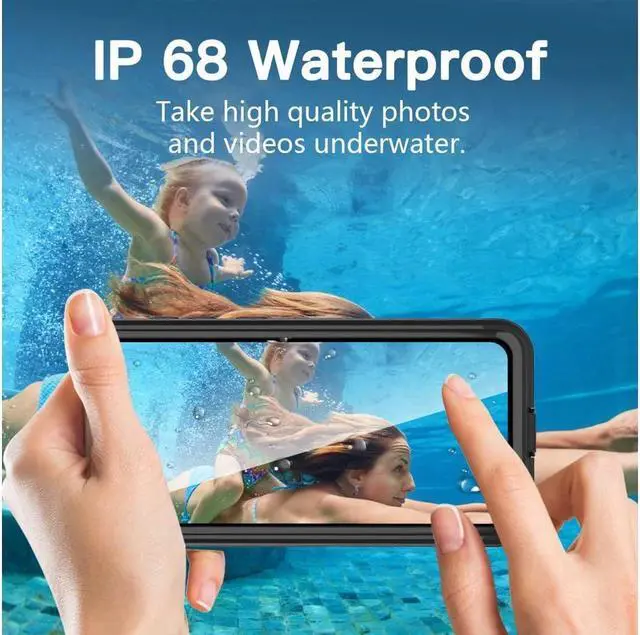 Alt view image 2 of 6 - BONAEVER For Samsung Galaxy A33 5G Case Waterproof Built-in Screen Protector Shockproof Clear Rugged Cover for Galaxy A33 5G 2022 6.4 inch