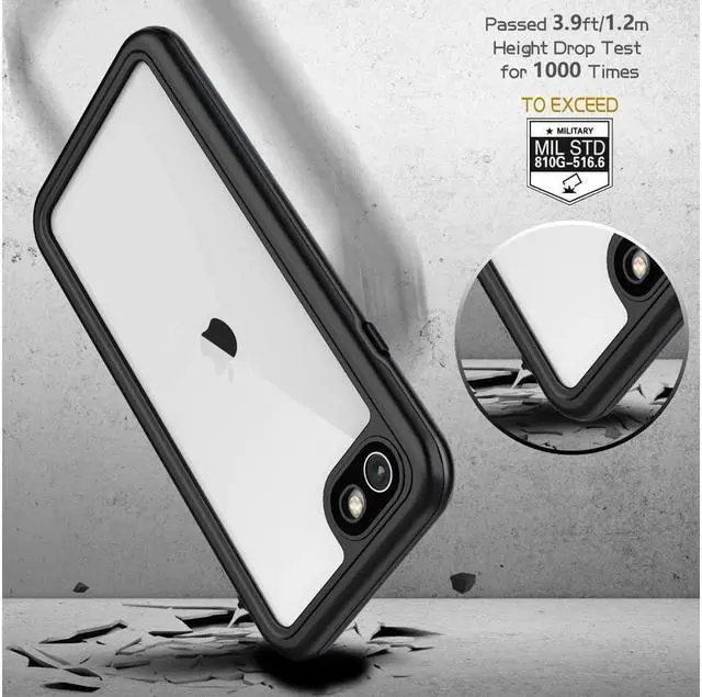 Alt view image 5 of 7 - BONAEVER For iPhone SE 2022/ SE 2020 iPhone 7 8 Case Waterproof Built-in Screen Protector Shockproof Underwater Protective Cover for iPhone 7/8/SE 2020/SE 2022 4.7 inch