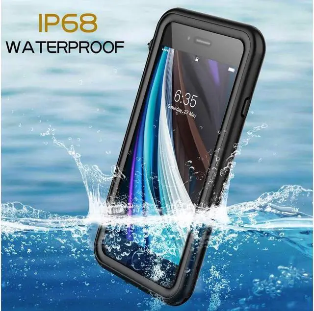 Alt view image 4 of 7 - BONAEVER For iPhone SE 2022/ SE 2020 iPhone 7 8 Case Waterproof Built-in Screen Protector Shockproof Underwater Protective Cover for iPhone 7/8/SE 2020/SE 2022 4.7 inch