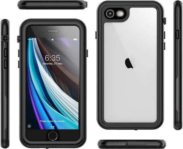 Alt view image 7 of 7 - BONAEVER For iPhone SE 2022/ SE 2020 iPhone 7 8 Case Waterproof Built-in Screen Protector Shockproof Underwater Protective Cover for iPhone 7/8/SE 2020/SE 2022 4.7 inch