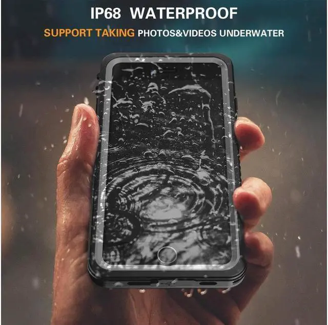 Alt view image 2 of 7 - BONAEVER For iPhone SE 2022 Case / iPhone SE 2020 Case / iPhone 7 8 Case Waterproof with Built-in Screen Protector Shockproof Protective Cover