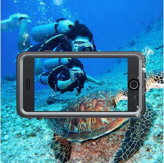 Alt view image 7 of 7 - BONAEVER For iPhone SE 2022 Case / iPhone SE 2020 Case / iPhone 7 8 Case Waterproof with Built-in Screen Protector Shockproof Protective Cover