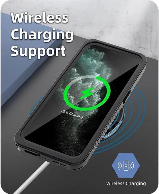 Alt view image 6 of 7 - BONAEVER For iPhone 11 Pro Waterproof Case Protection Underwater Dirtproof Shockproof Clear Cover with Built-in Screen Protector for iPhone 11 Pro 5.8 inch