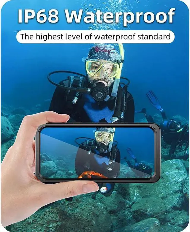 Alt view image 2 of 7 - BONAEVER For iPhone 11 Pro Max Waterproof Case Protection Underwater Shockproof Clear Cover with Built-in Screen Protector for iPhone 11 Pro Max 6.5 inch