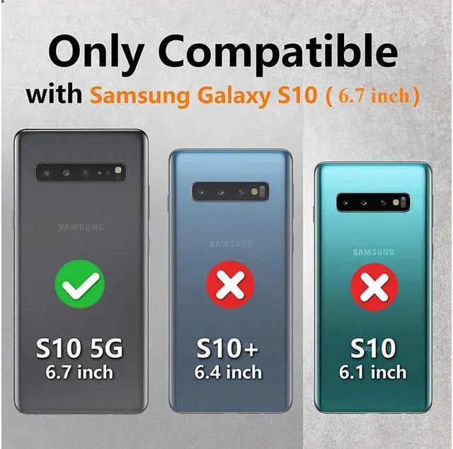 Alt view image 2 of 7 - BONAEVER For Samsung Galaxy S10 5G Case S10 Waterproof Case with Screen Protector Protective Shockproof Cover IP68 Waterproof Clear Case for Galaxy S10 5G 6.7 inch