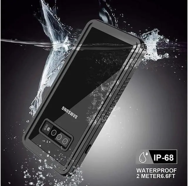 Alt view image 3 of 7 - BONAEVER For Samsung Galaxy S10 4G Case S10 Waterproof Case with Built-in Screen Protector Protective Shockproof IP68 Waterproof Clear Case for Samsung Galaxy S10 4G 6.1 inch