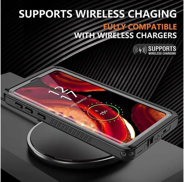 Alt view image 6 of 7 - BONAEVER For Samsung Galaxy S10 4G Case S10 Waterproof Case with Built-in Screen Protector Protective Shockproof IP68 Waterproof Clear Case for Samsung Galaxy S10 4G 6.1 inch