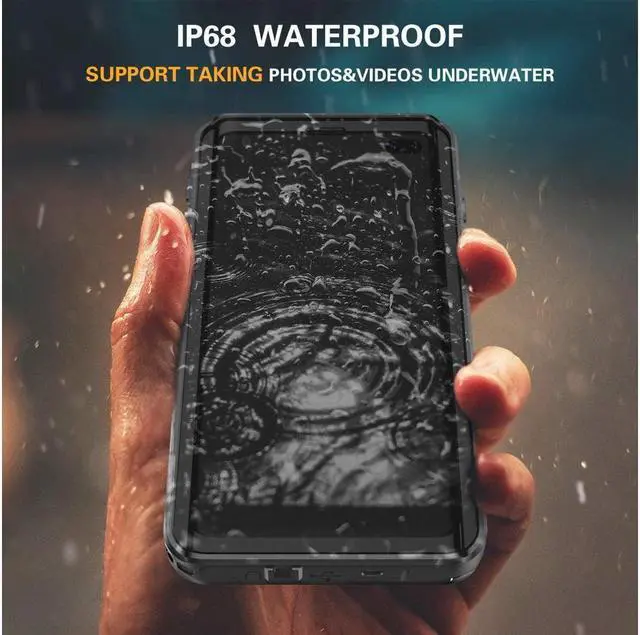 Alt view image 3 of 7 - BONAEVER For Samsung Galaxy S10 Plus Waterproof Case Built in Screen Protector Protective Shockproof IP68 Underwater Waterproof Cover for Samsung S10 Plus 6.4 inch