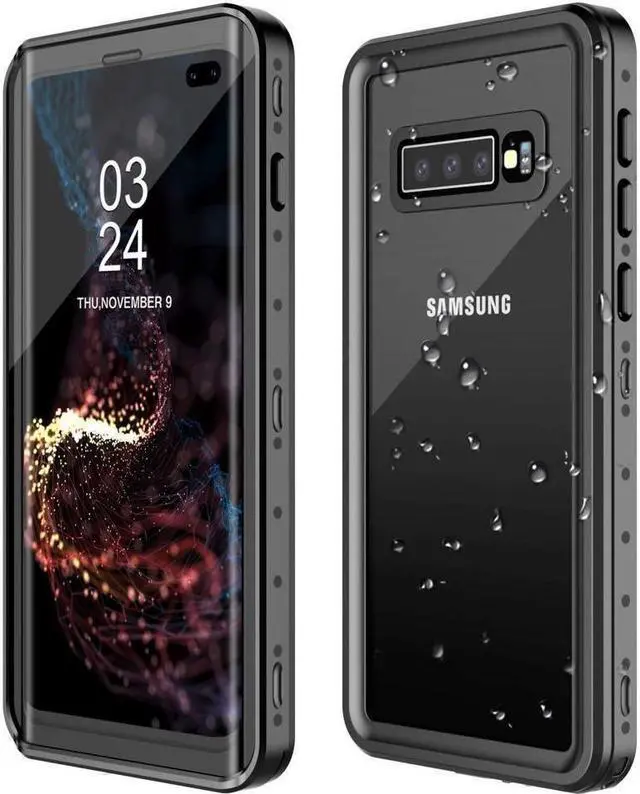 Main image of BONAEVER For Samsung Galaxy S10 Plus Waterproof Case Built in Screen Protector Protective Shockproof IP68 Underwater Waterproof Cover for Samsung S10 Plus 6.4 inch