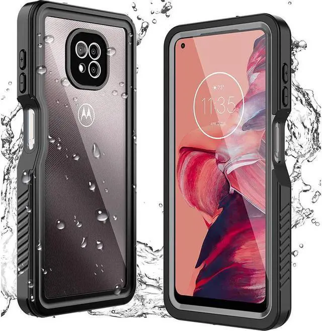 BONAEVER For Motorola Moto G Power 2021 Case Waterproof Built in